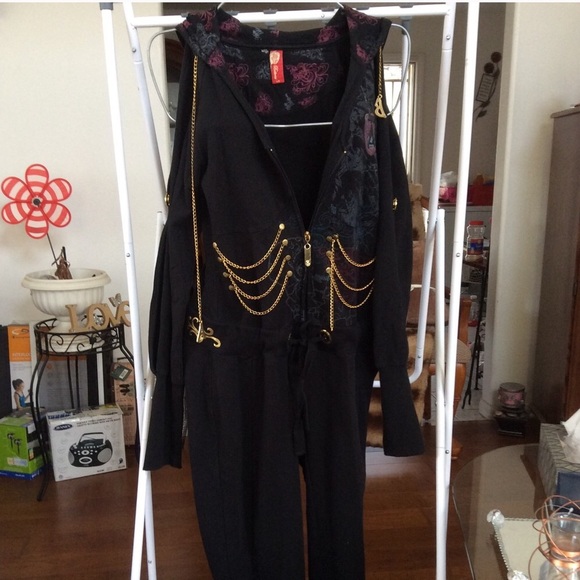 🚫Donated🚫Apple Bottom Hooded Jumpsuit🚫 - Picture 1 of 6